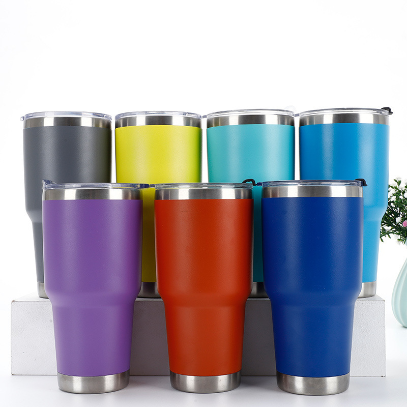 30oz Stainless Steel Double Wall Vacuum Flasks Coffee Mug Insulated Thermos Travel Tumbler