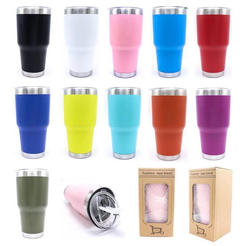 30oz Stainless Steel Double Wall Vacuum Flasks Coffee Mug Insulated Thermos Travel Tumbler