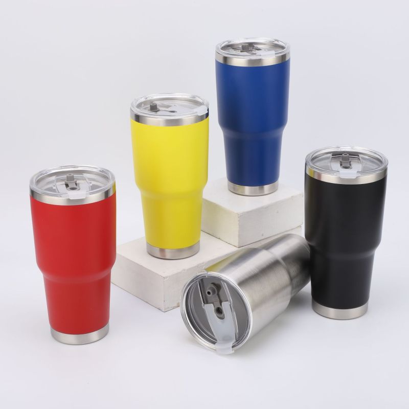 30oz Stainless Steel Double Wall Vacuum Flasks Coffee Mug Insulated Thermos Travel Tumbler