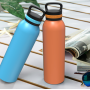 Wholesale 600ml Stainless Steel Sports Water Bottle Vacuum Insulated Travel Flask With Handle Lid