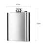 BPA free 6 OZ Hip Flask for Liquor Pocket Alcohol Drinking Stainless Steel Hip Flask with Funnel