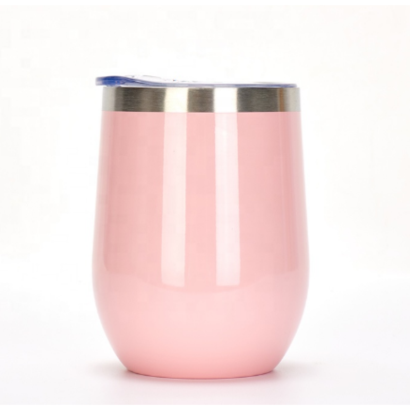 High Quality Custom Color Stainless Steel Wine Tumbler Double wall Coffee Mug Water Cup Egg Cup