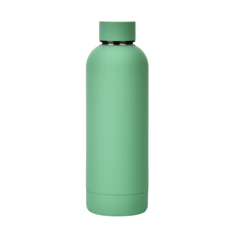 500ml Double Wall Vacuum Flask Rubber Paint Matte Soft Touch Stainless Steel Thermos Water Bottle