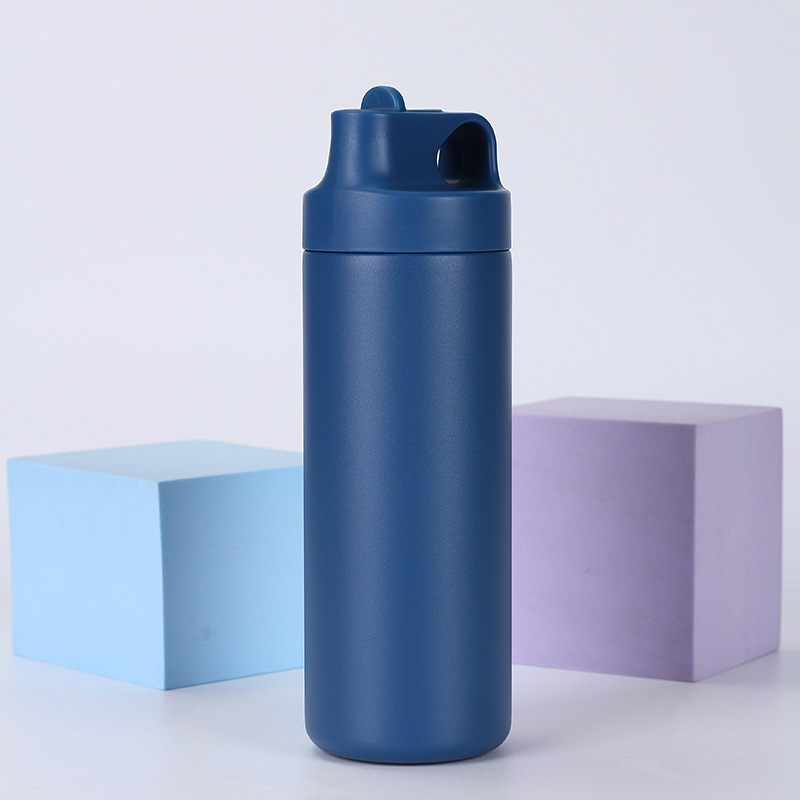 Stainless Steel Double Wall Insulated New Shape Vacuum Flasks With Handle Thermos Water Bottle