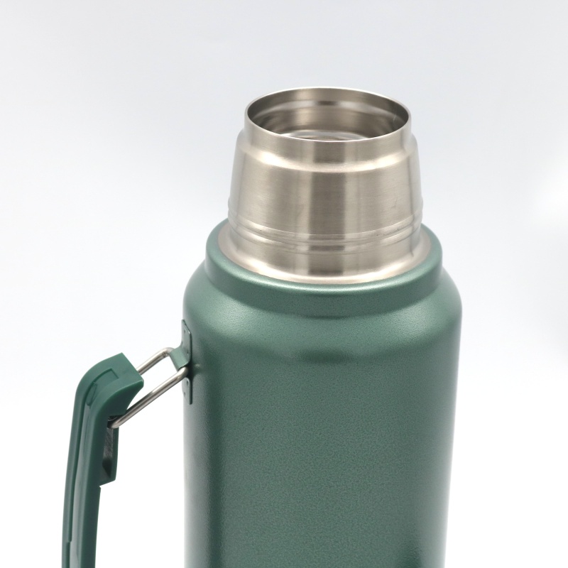 1000ml  double wall stainless steel canteen bottle vacuum thermo with hammerstone painting