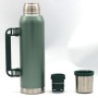 1000ml  double wall stainless steel canteen bottle vacuum thermo with hammerstone painting