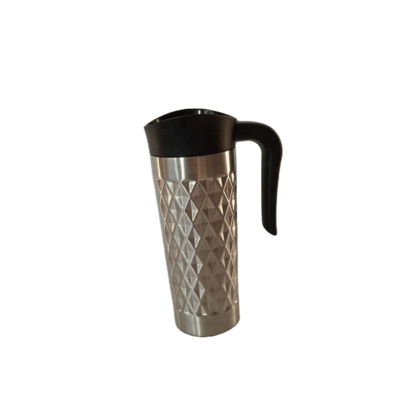 450ml hot double-walled bottle stainless steel travel thermos cup with handle