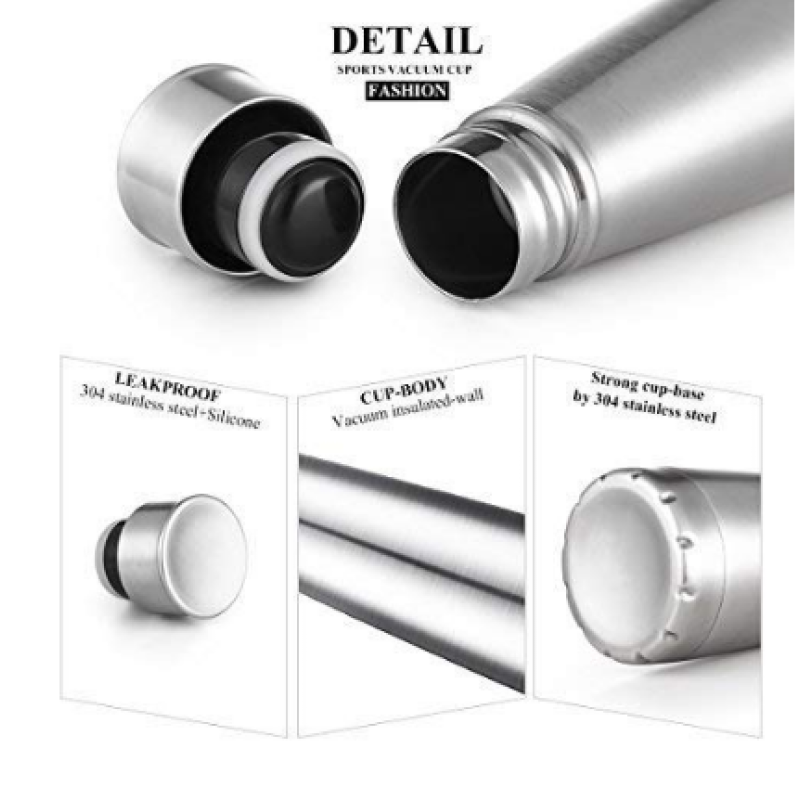 Factory Wholesale Cola Shape Stainless Steel Double Wall Vacuum Flask Thermos Insulated Sport Water Bottle