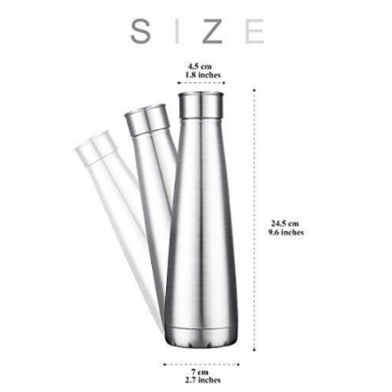 Factory Wholesale Cola Shape Stainless Steel Double Wall Vacuum Flask Thermos Insulated Sport Water Bottle
