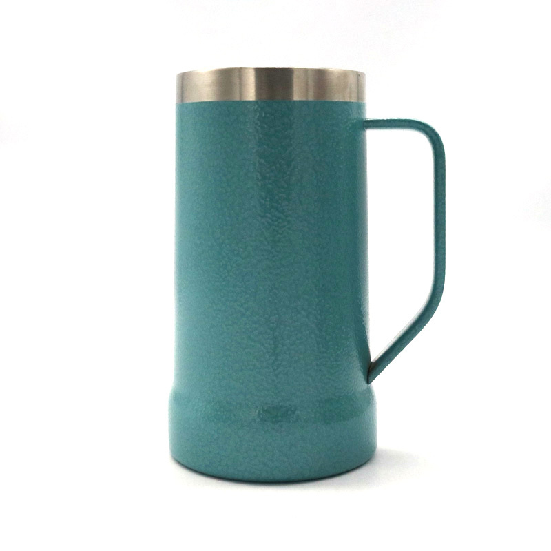 High Quality 24OZ Stainless Steel Vacuum Insulated Double Walled Beer Tumbler With Handle