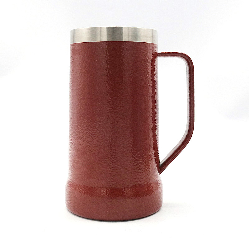 High Quality 24OZ Stainless Steel Vacuum Insulated Double Walled Beer Tumbler With Handle