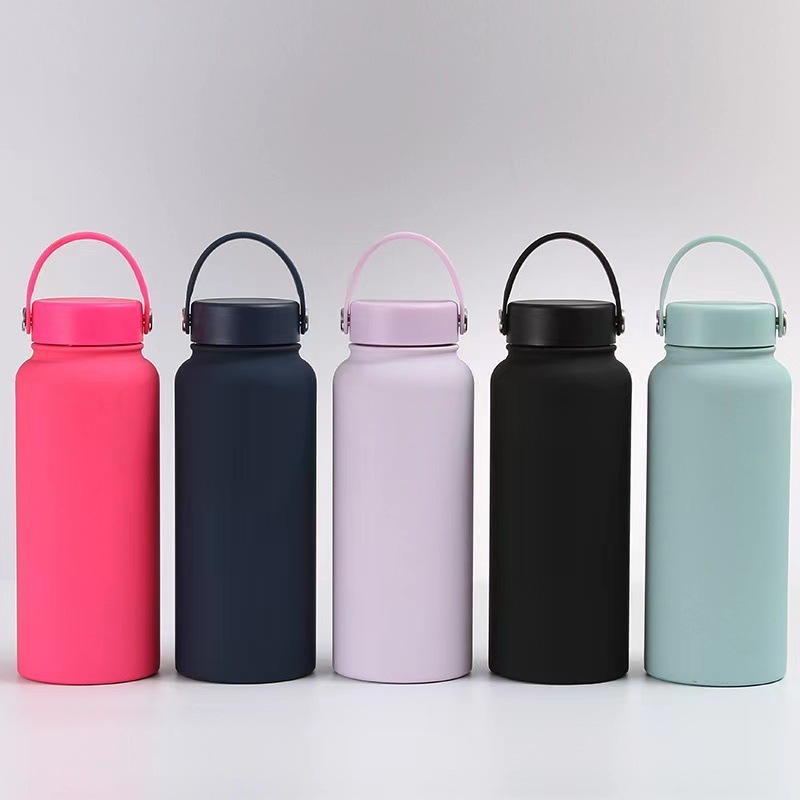 Multiple Sizes Stainless Steel Wide Mouth Double Wall Vacuum Insulated Flask For GYM Sport Water Bottle
