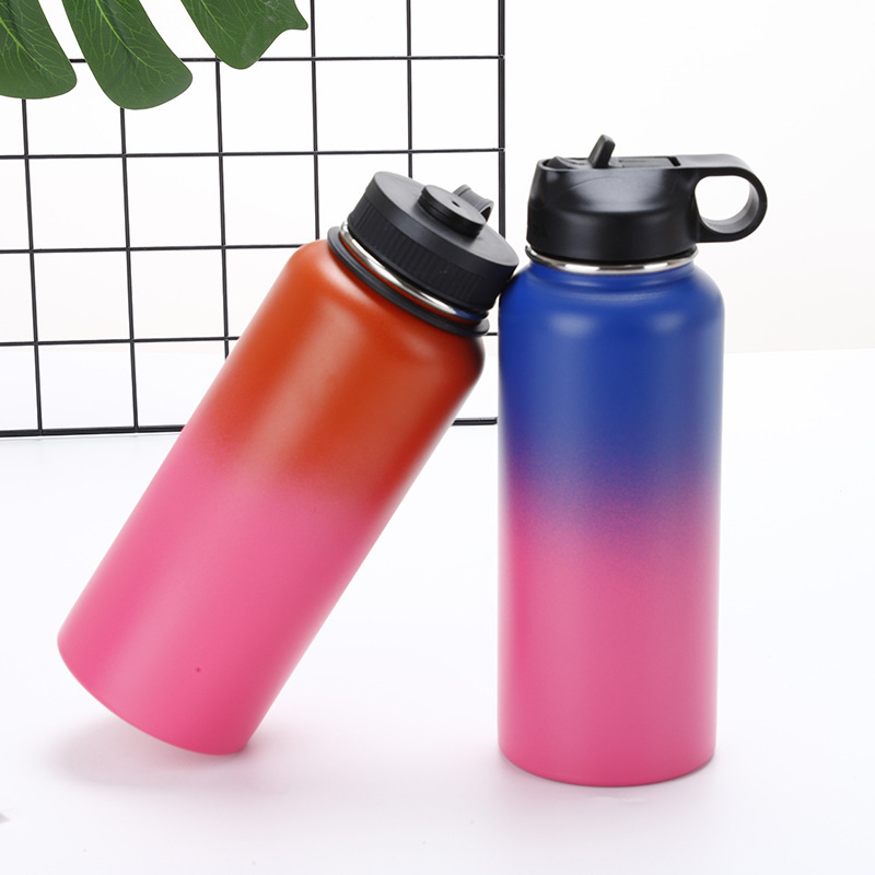 Multiple Sizes Stainless Steel Wide Mouth Double Wall Vacuum Insulated Flask For GYM Sport Water Bottle