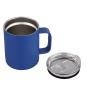 14oz Powder Coating Custom Travel Coffee Mug Vacuum Stainless Steel Mug With Handle And Lid