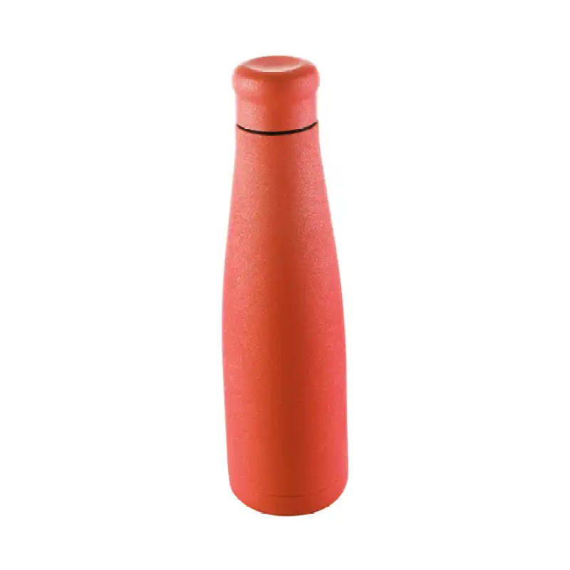 Newly designed vacuum insulated double wall 550ml cola shaped stainless steel water bottle