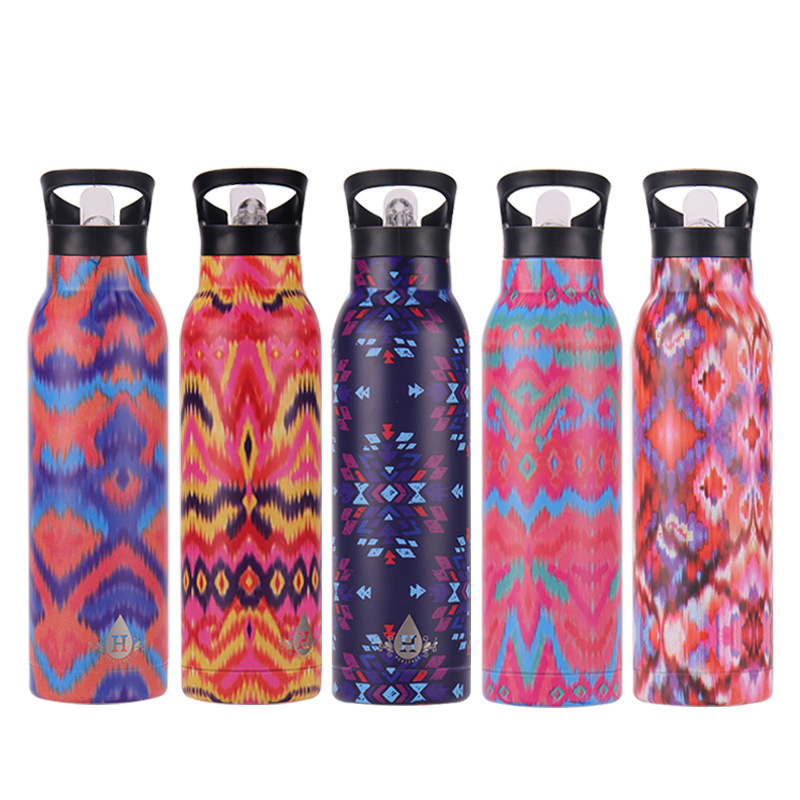 Multiple Capacities Stainless Steel Double Wall Vacuum Cup With Multiple Lids Insulated Thermos Drink Flask Water Bottle