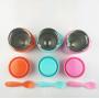 Hot Selling 350 ml Customized Logo Food jar Double Wall Food Flask Vacuum Lunch Box For Kids r with Food Grade fork