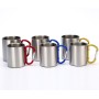 Eco friendly Double Wall Stainless Steel Beer Cup With Carabiner Handle Travel Mug