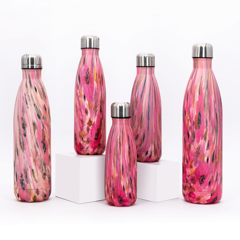 500ML Double Wall Vacuum Flask Insulated Sport Cola Shape Stainless Steel Vacuum Flasks & Thermoses Water Bottle