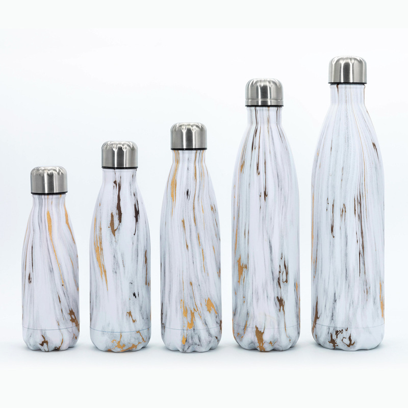 500ML Double Wall Vacuum Flask Insulated Sport Cola Shape Stainless Steel Vacuum Flasks & Thermoses Water Bottle
