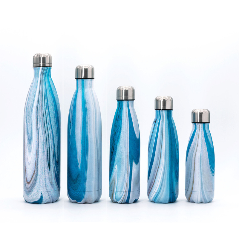 500ML Double Wall Vacuum Flask Insulated Sport Cola Shape Stainless Steel Vacuum Flasks & Thermoses Water Bottle