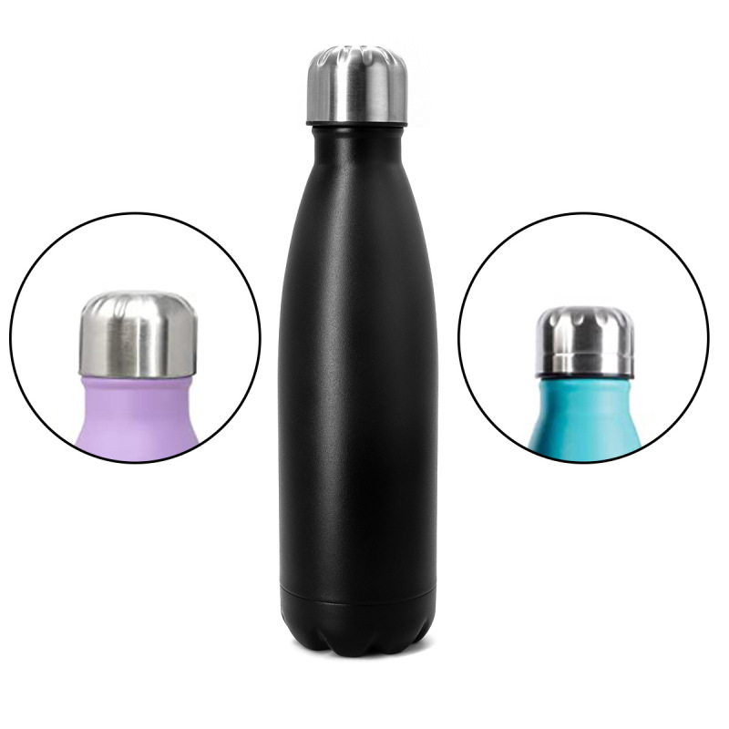 500ML Double Wall Vacuum Flask Insulated Sport Cola Shape Stainless Steel Vacuum Flasks & Thermoses Water Bottle