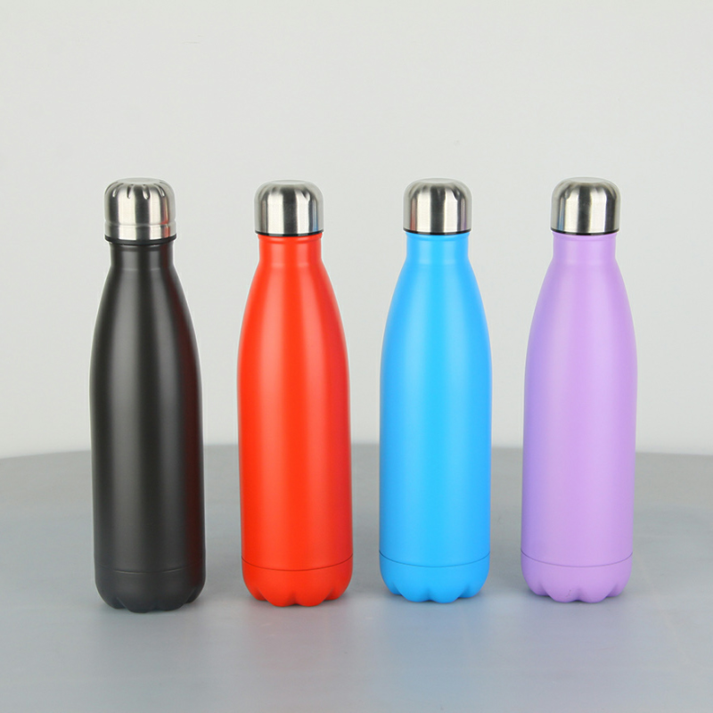 Stainless Steel Double Wall Vacuum Flasks  hot sale stainless steel custom cola bottle
