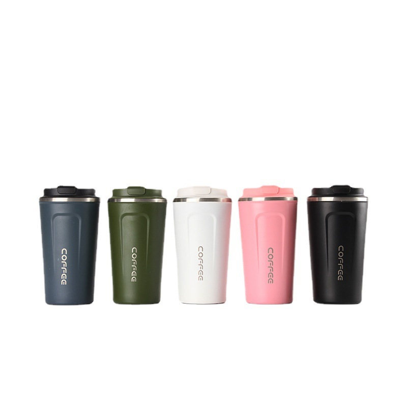 500ML Stainless Steel Thermos Double Wall Insulated Flask Vacuum Coffee Cup With Silicone Sleeve Office Travel Mug