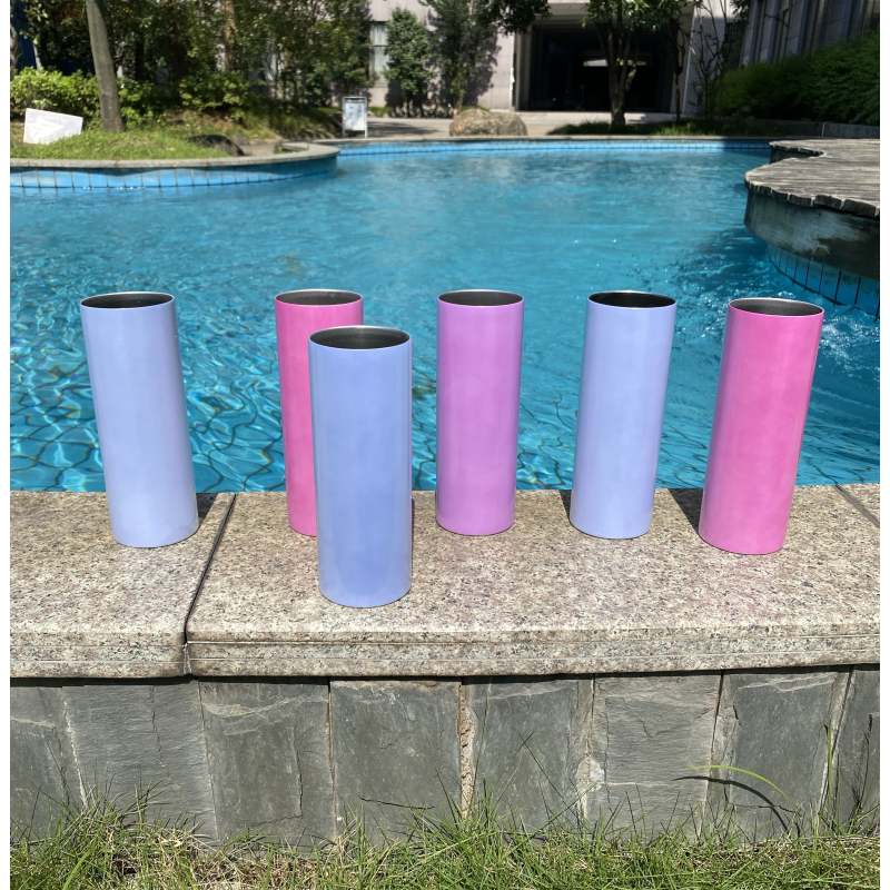 20oz sun UV color change resin tumbler Light sensitive blank sublimation UV resin tumbler glitter coffee travel water cups