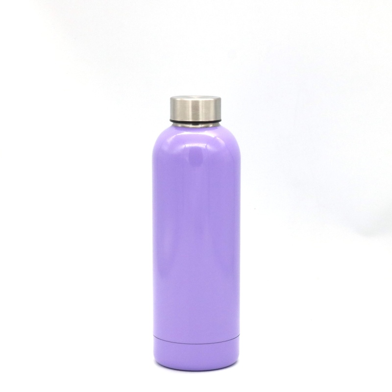 hot selling custom stainless double wall flask vaccum insulate water bottle travel tumbler with button lid