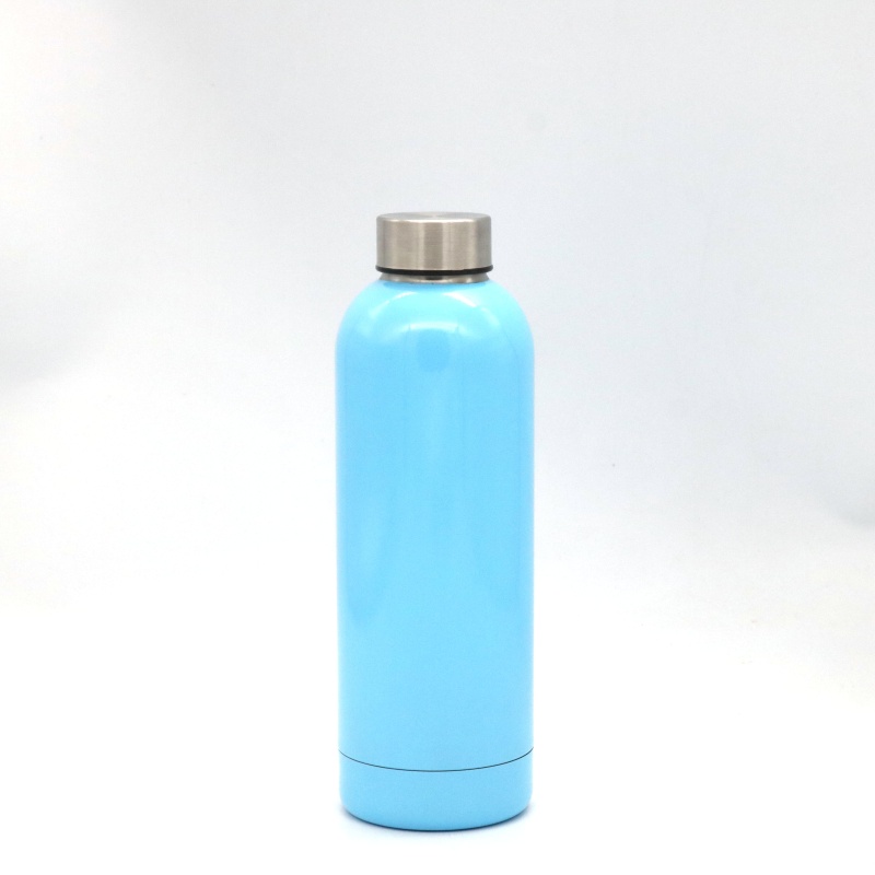 hot selling custom stainless double wall flask vaccum insulate water bottle travel tumbler with button lid