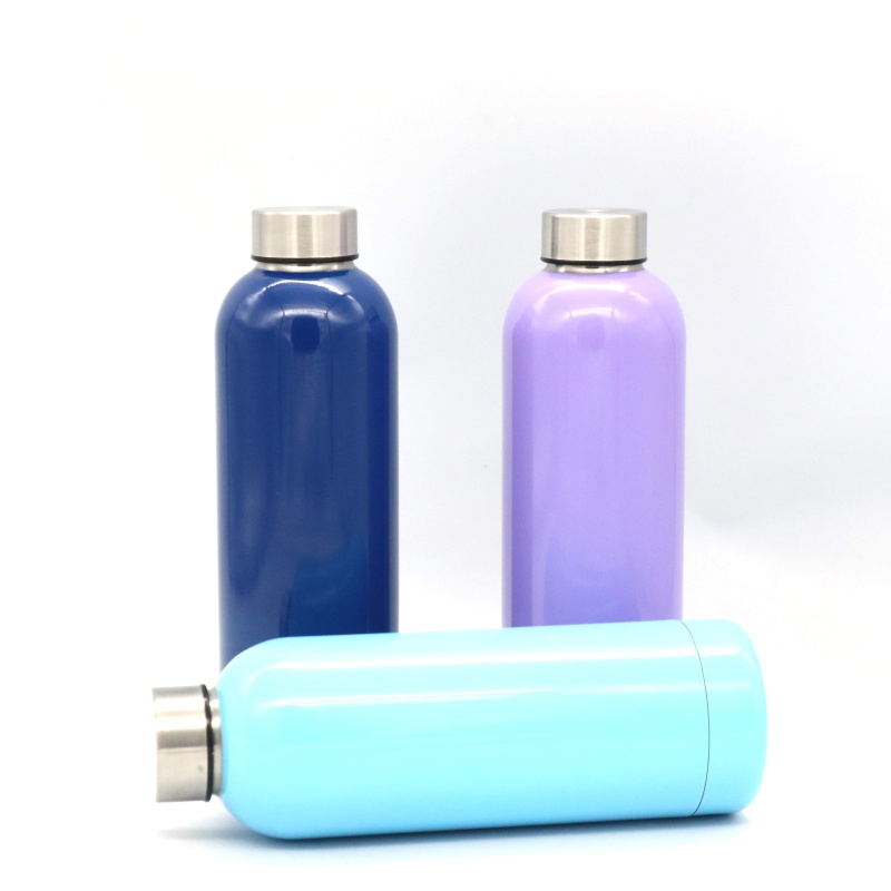 hot selling custom stainless double wall flask vaccum insulate water bottle travel tumbler with button lid