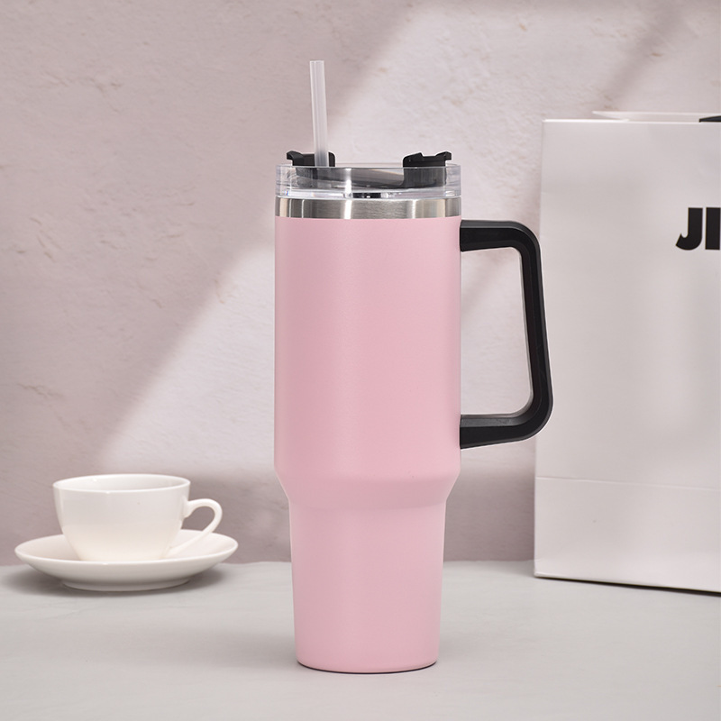 Hot Selling 40OZ Stainless Steel Double Wall Popsicle Thermos High Quality Flow state Tumbler With Straw