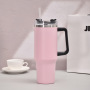 Hot Selling 40OZ Stainless Steel Double Wall Popsicle Thermos High Quality Flow state Tumbler With Straw