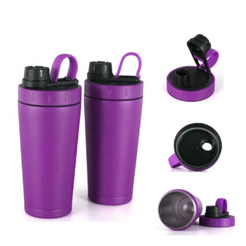 Wholesale 600ML Protein Shaker Metal Protein Shaker for Gym