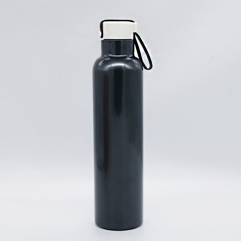 750ml stainless steel thermos cup wholesale silica gel handle small mouth sports water bottle portable