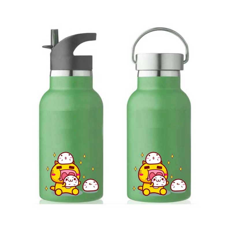 12oz Kids Stainless Steel Double Wall Insulated Glass Water Bottle Cup Tumbler Termos