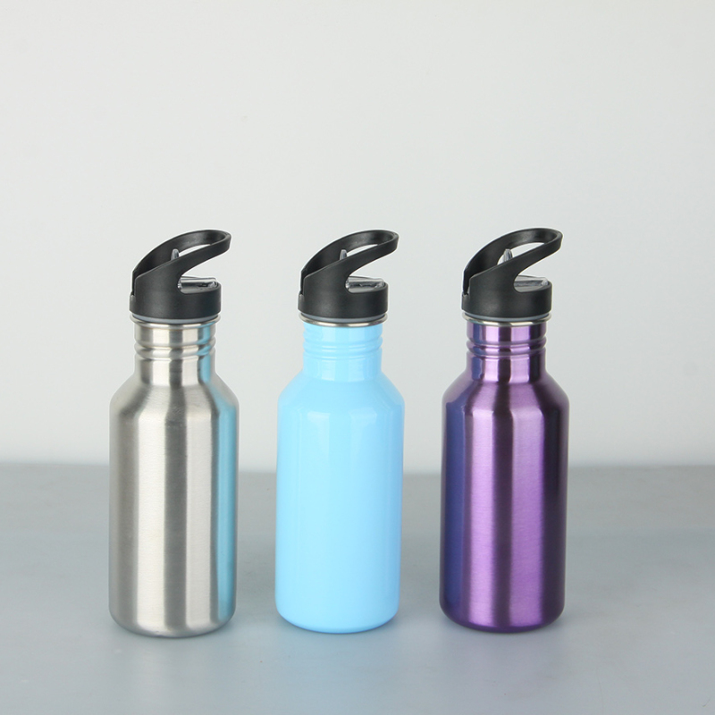 Custom Logo Stainless Steel Single Wall Water Bottle for Kids