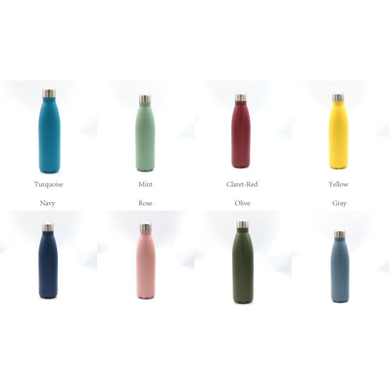 Eco Friendly Double Wall Vacuum Flask Insulated Sport Cola Shape 304 Stainless Steel Vacuum Flasks & Thermoses Water Bottle