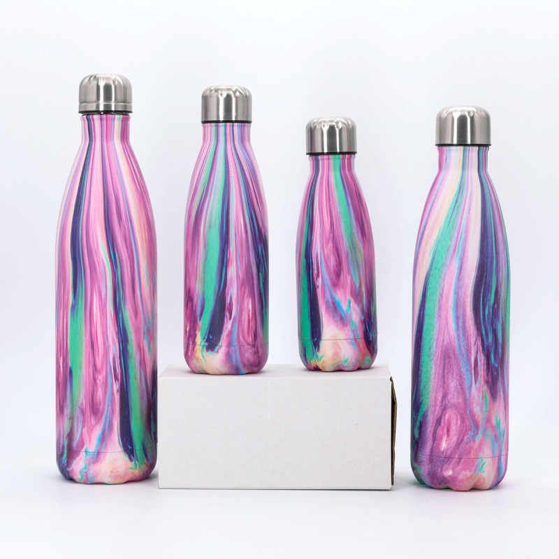 Eco Friendly Double Wall Vacuum Flask Insulated Sport Cola Shape 304 Stainless Steel Vacuum Flasks & Thermoses Water Bottle