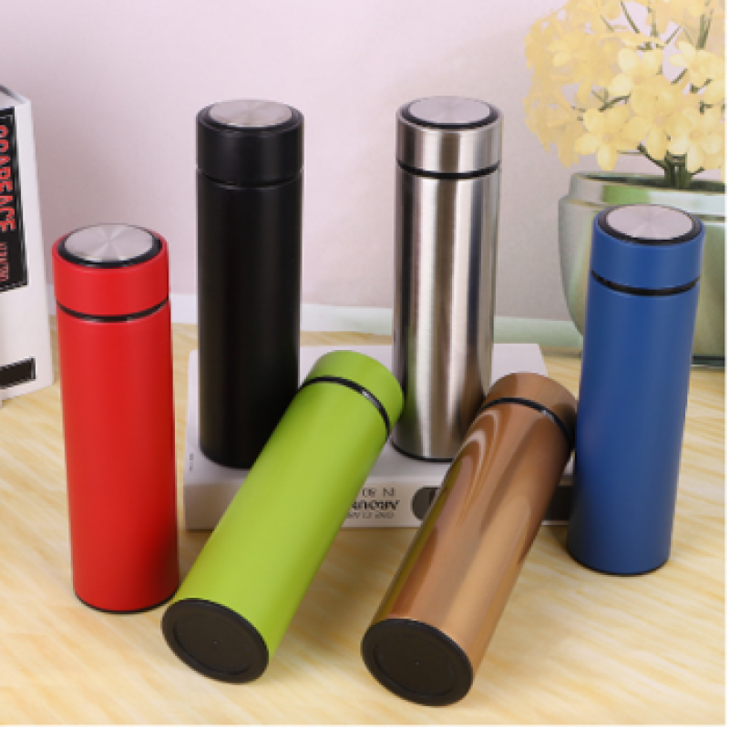 Intelligent temperature measurement LED touch number display temperature cup 304 stainless steel thermos cup custom logo