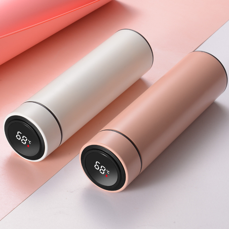 Intelligent temperature measurement LED touch number display temperature cup 304 stainless steel thermos cup custom logo