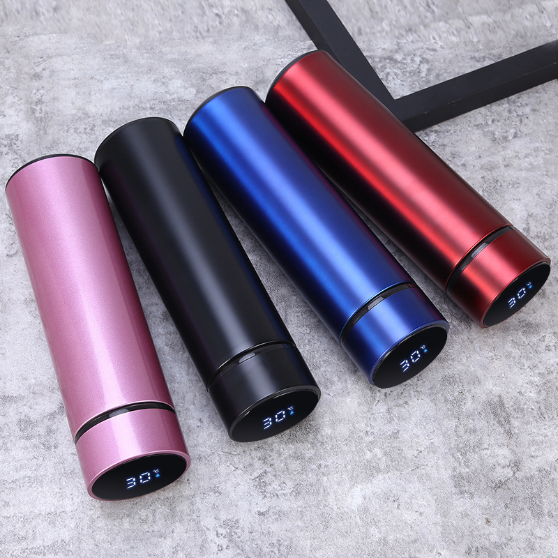 Intelligent temperature measurement LED touch number display temperature cup 304 stainless steel thermos cup custom logo