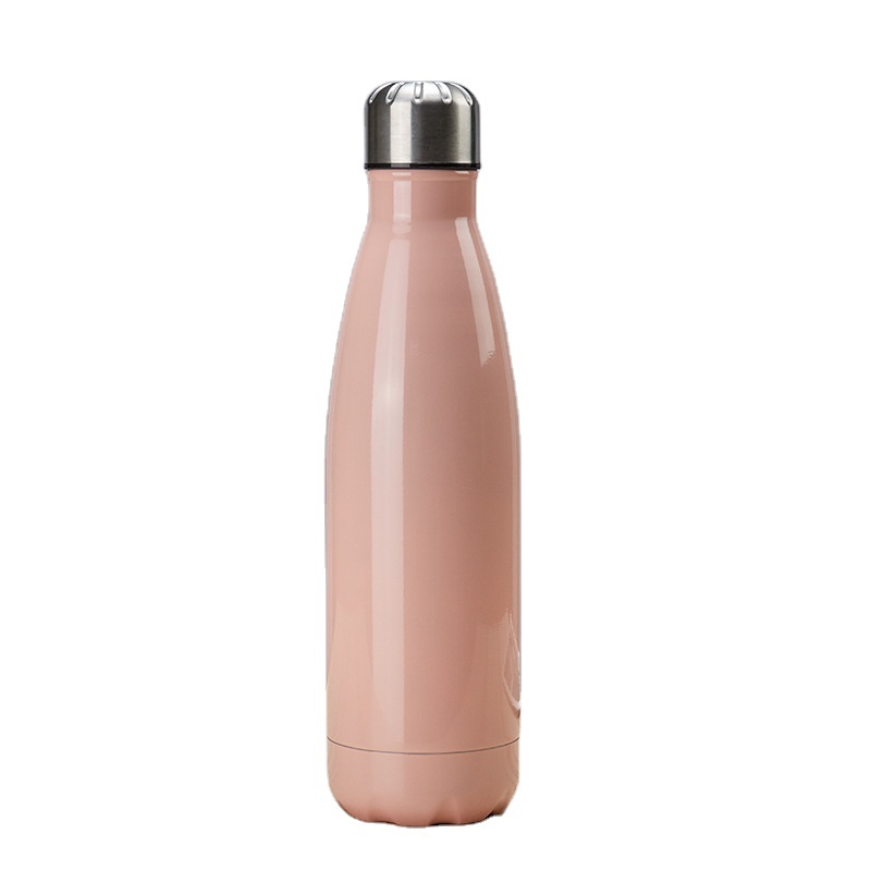 Cola Shape 304 Stainless Steel Double Wall Vacuum Flask Insulated Sport Water Bottle