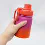 Custom 230ml  Wide Mouth Double Wall Sports Travel Vacuum Insulated Stainless Steel Water Bottle With Straw Lid