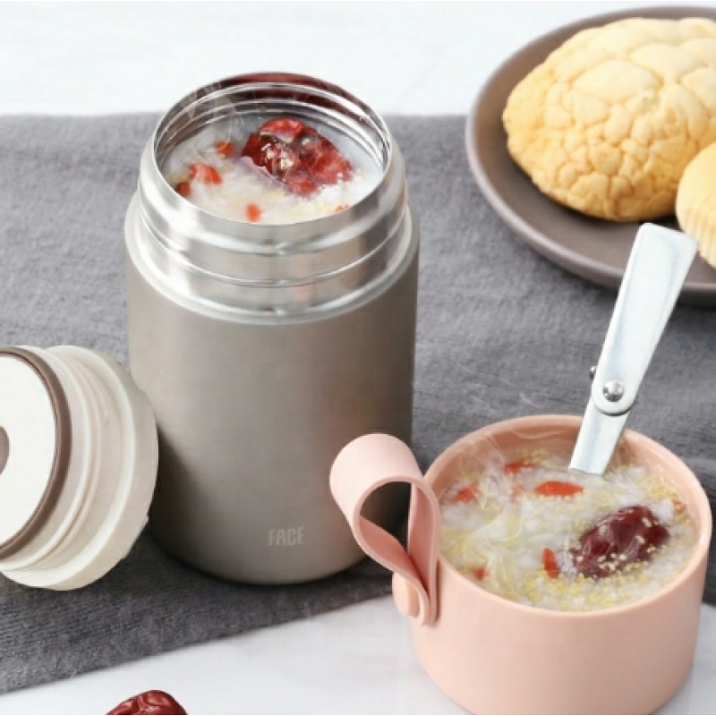 Portable BPA-free bento lunch box Food container Stainless steel food thermos vacuum hot food