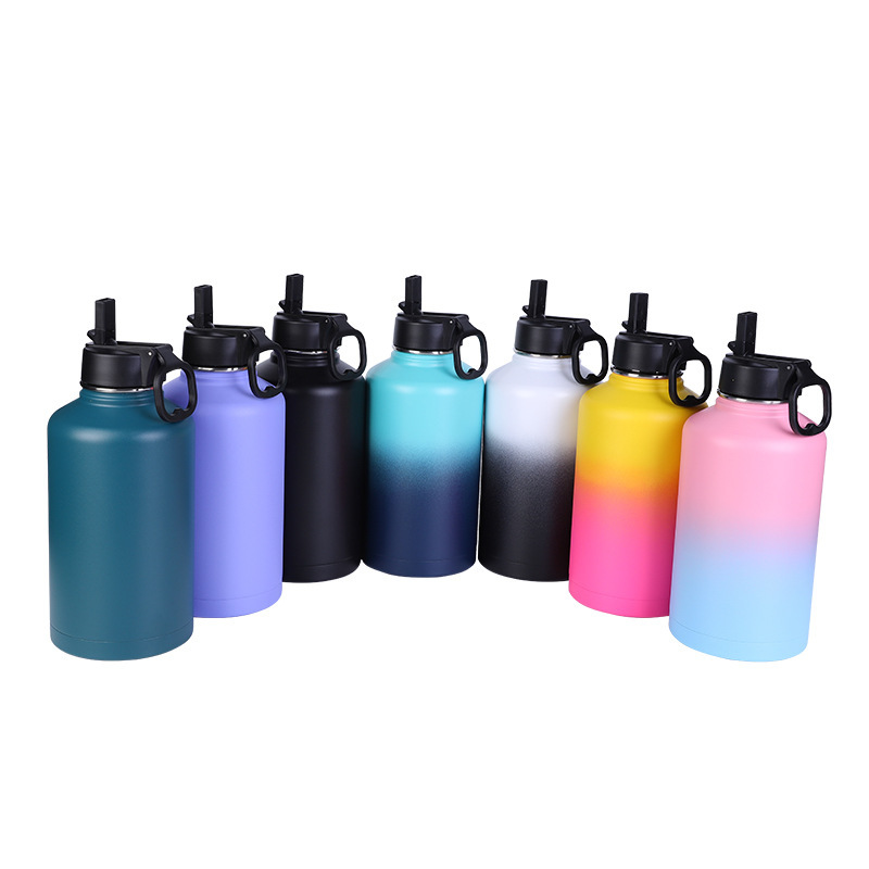 Stainless Steel Wide Mouth Vacuum Flasks Insulated Thermos For Outdoor Sport Water Bottle