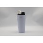 Factory wholesale 600ml Stainless Steel Double Wall Vacuum Insulated Protein Shaker Water Bottle With Metal Ball For GYM