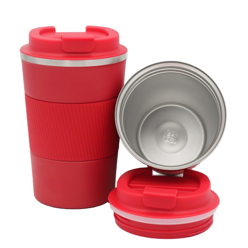 Eco-friendly 500ml Reusable stainless steel tea coffee mug cup with handle for office and home