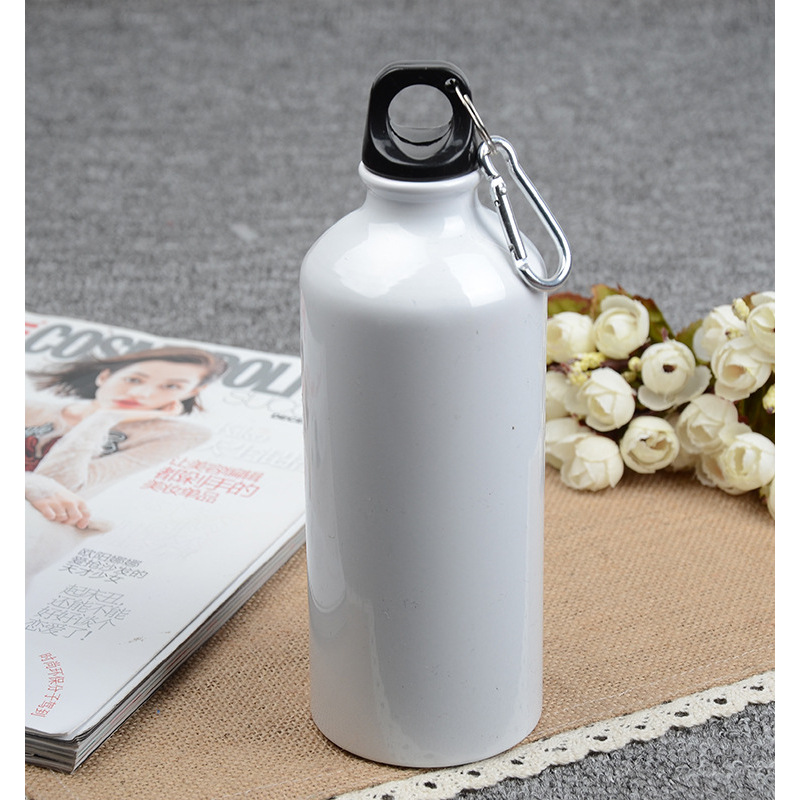 High Quality Outdoor Hiking Aluminum Sports Water Bottle Camping Travel Bottle Cycling Bike Bottle with Carabiner